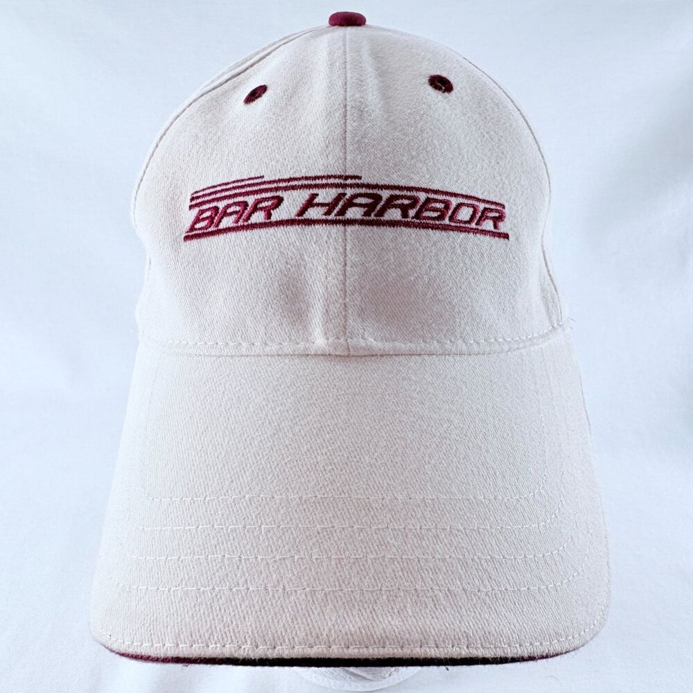 Bar Harbor Embroidered Cotton Adjustable Strapback Baseball Cap Hat‎